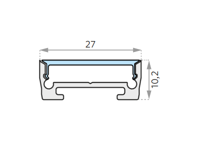 27 x 10.2mm-Zweite Zeile Blabla-SchnittBild